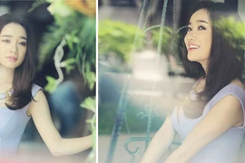 Hot girl “Quả tim máu” dịu dàng như nàng công chúa trong vườn xinh