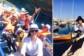 Hoa hậu Ngọc Hân “du hí” đảo quốc Malta