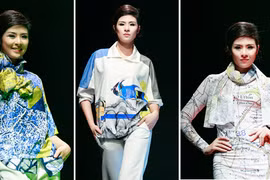 Hoa hậu Ngọc Hân biến ảo trong đêm đầu Vietnam Fashion Week Fall Winter
