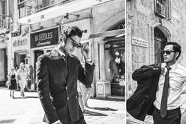 Á vương Vũ Tuấn Việt lịch lãm ở kinh đô ánh sáng