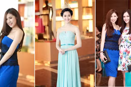 Top 3 Hoa hậu Việt Nam 2012 hội ngộ tại Hà Nội