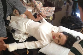 Khánh My ngất xỉu trên phim trường vì kiệt sức