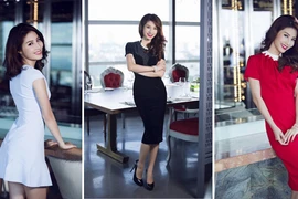 Diễm My 9x diện đầm kín đáo khoe vẻ đẹp ngọt ngào