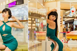 Người mẫu Xuân Thuỳ khoe đường cong gợi cảm