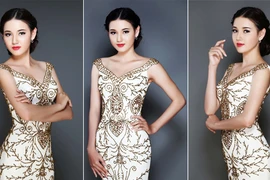 Hoa khôi Phương Thảo đẹp quyến rũ với đầm dạ hội