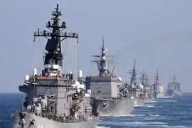Hải quân Nhật Bản tăng gấp đôi sự hiện diện trên biển Hoa Đông