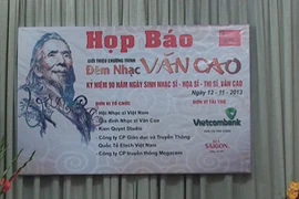 Đêm nhạc kỷ niệm 90 năm ngày sinh của cố nhạc sỹ Văn Cao