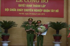 Thành lập đội chữa cháy chuyên nghiệp quận Tây Hồ