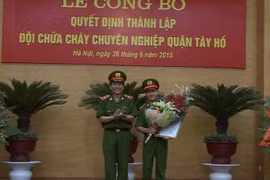 Thành lập đội chữa cháy chuyên nghiệp quận Tây Hồ