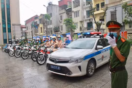 Hơn 11.000 đoàn viên, thanh niên Công an Thủ đô ra quân bảo đảm an ninh, trật tự cho ngày hội bầu cử
