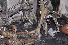 Cận cảnh Honda Spacy cháy rụi