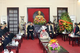 Tổng Giám mục Hà Nội thăm, chúc tết Công an Hà Nội