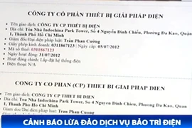 Cảnh báo lừa đảo dịch vụ bảo trì điện