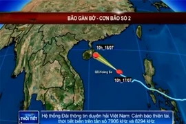 Bão Thần Sấm còn cách quần đảo Hoàng Sa 350 km