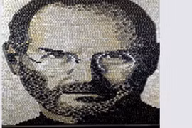 Chân dung làm từ nút bàn phím