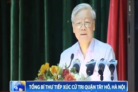 Tổng Bí thư Nguyễn Phú Trọng tiếp xúc cử tri quận Tây Hồ - Hà Nội