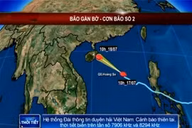 Bão Thần Sấm còn cách quần đảo Hoàng Sa 350 km
