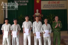 Quảng Ngãi: Giảm thời hạn chấp hành hình phạt tù cho 8 can phạm nhân 