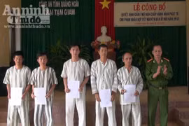 Quảng Ngãi: Giảm thời hạn chấp hành hình phạt tù cho 8 can phạm nhân 