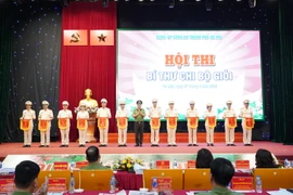 Tưng bừng khai mạc hội thi Bí thư chi bộ giỏi Công an thành phố Hà Nội