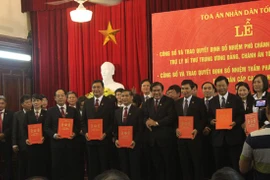 Công bố Tòa án Cấp cao và quyết định bổ nhiệm Thẩm phán cao cấp