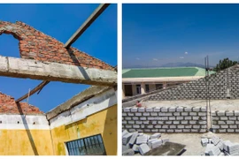 Khắc phục hậu quả thiên tai cho trường học ở tỉnh Quảng Ngãi