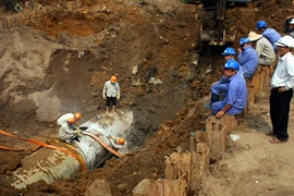 Vinaconex công bố thông tin bất thường, liên quan vụ đường ống nước sạch sông Đà