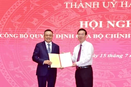 Ông Trần Sỹ Thanh được điều động giữ chức Phó Bí thư Thành ủy, sẽ giới thiệu để bầu làm Chủ tịch Hà Nội