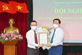 Ông Lê Quốc Minh làm Phó Trưởng ban Tuyên giáo Trung ương