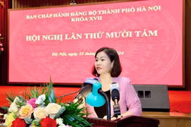 Đồng chí Nguyễn Thị Tuyến được phân công điều hành Thành ủy Hà Nội