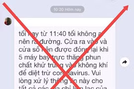Thông tin “TPHCM sử dụng 5 trực thăng phun chất khử trùng vào không khí để diệt trừ virus Corona” là sai sự thật