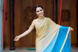 Ngơ ngẩn trước "vẻ đẹp Ấn Độ" của Mai Thu Huyền