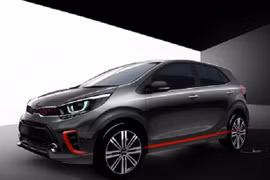 Hé lộ hình ảnh rõ ràng của Kia Morning 2017