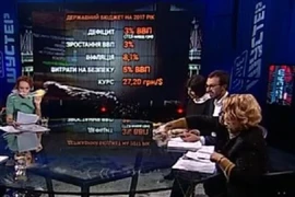 Nữ nghị sĩ Ukraine hắt nước vào mặt nam đông nghiệp trên truyền hình