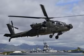 Trực thăng Apache rơi trên biển, 2 lính Mỹ thiệt mạng