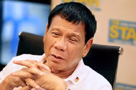 Tổng thống Duterte không muốn Philippines tập trận với Mỹ trên biển Đông