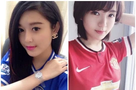 Bên lề trận kinh điển Chelsea - M.U: Mỹ nhân Việt "đại chiến"