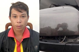 Đập phá ô tô người khác trong lúc cãi nhau với bạn gái