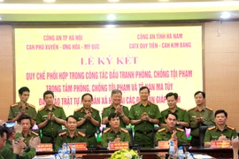 Công an Hà Nội - Hà Nam: Ký kết Quy chế phối hợp phòng chống tội phạm