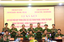 Công an Hà Nội - Hà Nam: Ký kết Quy chế phối hợp phòng chống tội phạm