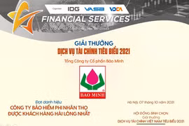  Tổng công ty Cổ phần Bảo Minh đoạt giải thưởng khách hàng hài lòng nhất năm 2021