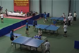 Giao lưu bóng bàn, cầu lông giữa các CLB sỹ quan hưu trí