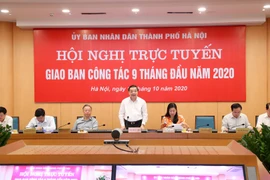 Chủ tịch UBND TP Chu Ngọc Anh phát biểu chỉ đạo 