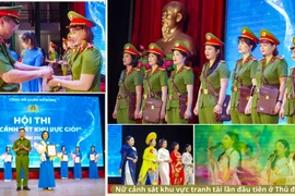 10 "bông hồng thép" Công an quận Hà Đông tranh tài cảnh sát khu vực giỏi 