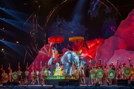 Lịch sử oanh liệt thời kỳ Hai Bà Trưng được tái hiện ấn tượng bằng công nghệ 3D mapping 