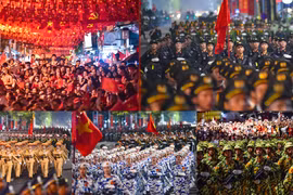 Những hình ảnh tuyệt đẹp tại buổi tổng hợp luyện lần 1 diễu binh, diễu hành ở quảng trường Ba Đình