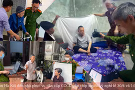 Công an Hà Nội đến nhà phục vụ dân cấp CCCD gắn chip xuyên kỳ nghỉ lễ 30/4 và 1/5/2023