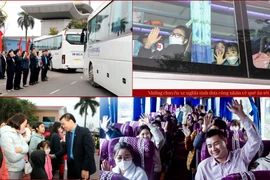 Nụ cười trên những chuyến xe nghĩa tình đưa công nhân về quê ăn tết