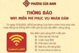 Phường đầu tiên ở Hà Nội triển khai hệ wifi miễn phí phục vụ dân ở các điểm công cộng