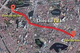 Hà Nội điều chỉnh giảm mặt cắt ngang dự án đường Vành đai 1 đoạn Hoàng Cầu - Voi Phục